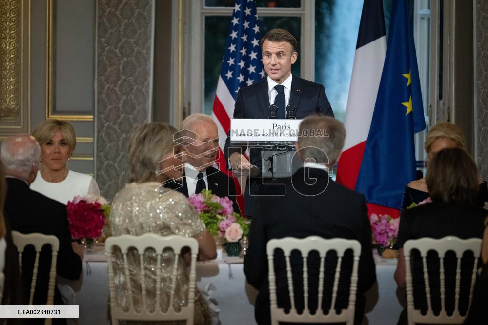 State Dinner in Honor of US President Biden At Elysee - Paris