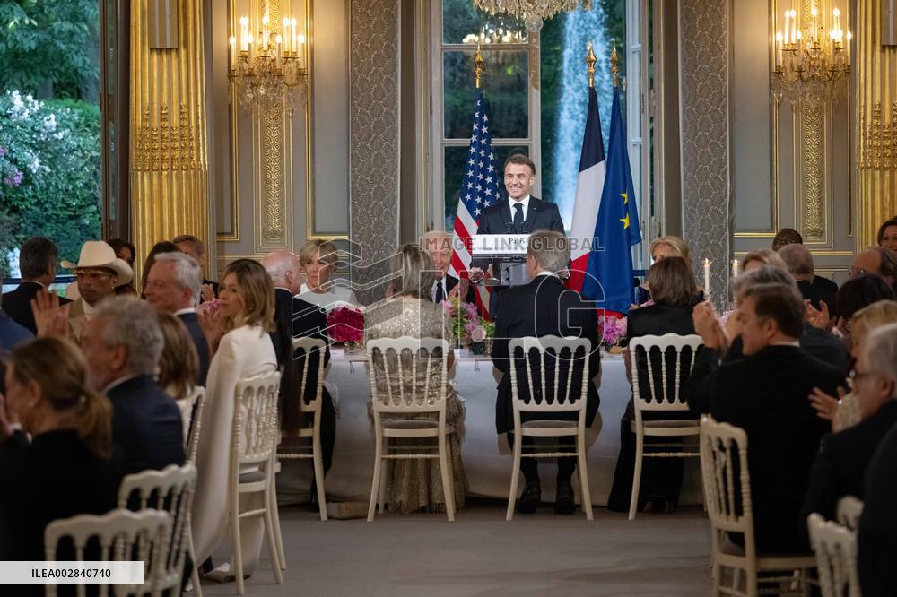 State Dinner in Honor of US President Biden At Elysee - Paris
