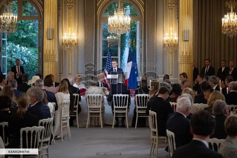 State Dinner in Honor of US President Biden At Elysee - Paris