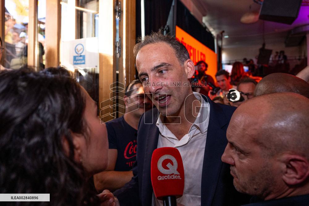 Raphael Glucksmann After Results European Parliament election - Paris