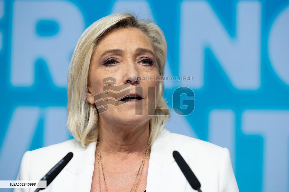 Rassemblement National European Election evening - Paris