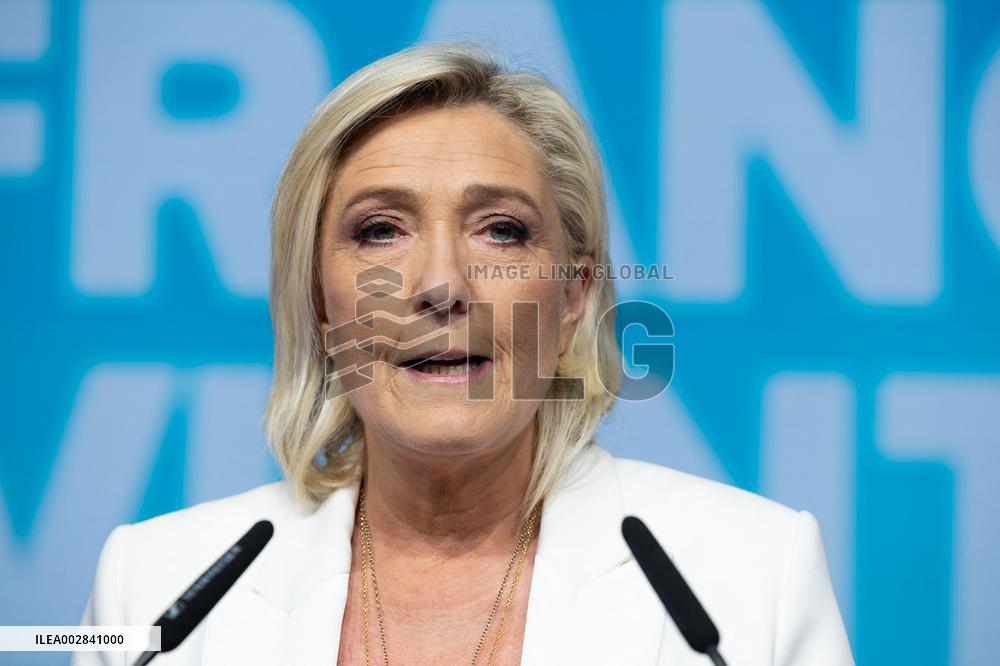 Rassemblement National European Election evening - Paris