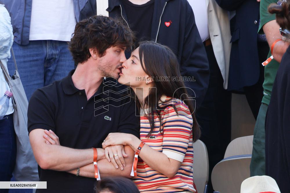 Celebrities During men's Final The 2024 French Open - Village Day Fiftheeen NB