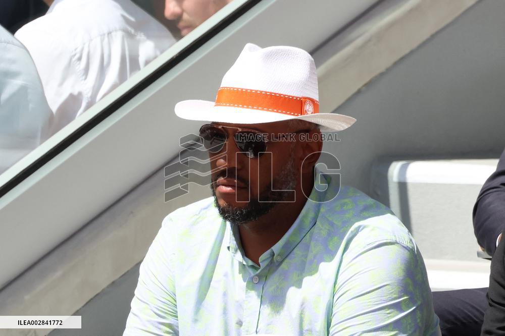 Celebrities During men's Final The 2024 French Open - Village Day Fiftheeen NB
