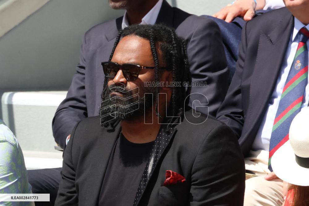 Celebrities During men's Final The 2024 French Open - Village Day Fiftheeen NB