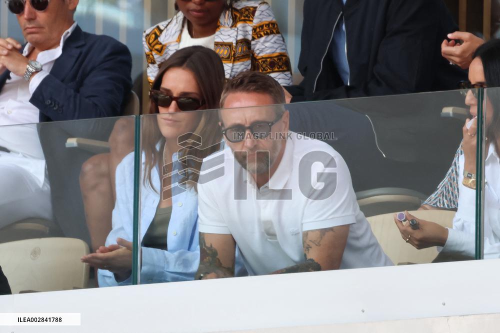 Celebrities During men's Final The 2024 French Open - Village Day Fiftheeen NB