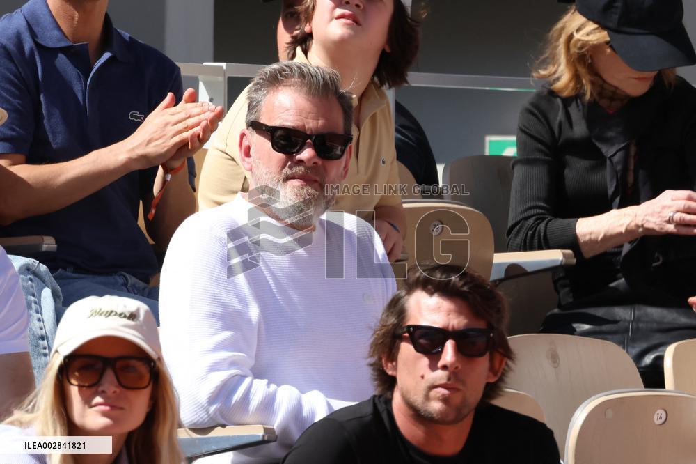 Celebrities During men's Final The 2024 French Open - Village Day Fiftheeen NB