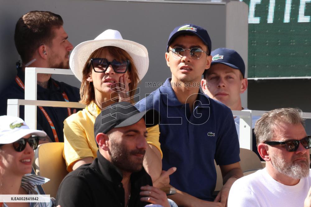 Celebrities During men's Final The 2024 French Open - Village Day Fiftheeen NB