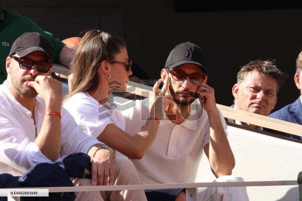 Celebrities During men's Final The 2024 French Open - Village Day Fiftheeen NB