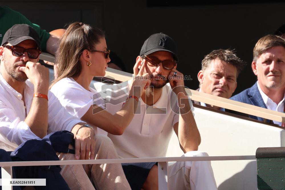 Celebrities During men's Final The 2024 French Open - Village Day Fiftheeen NB