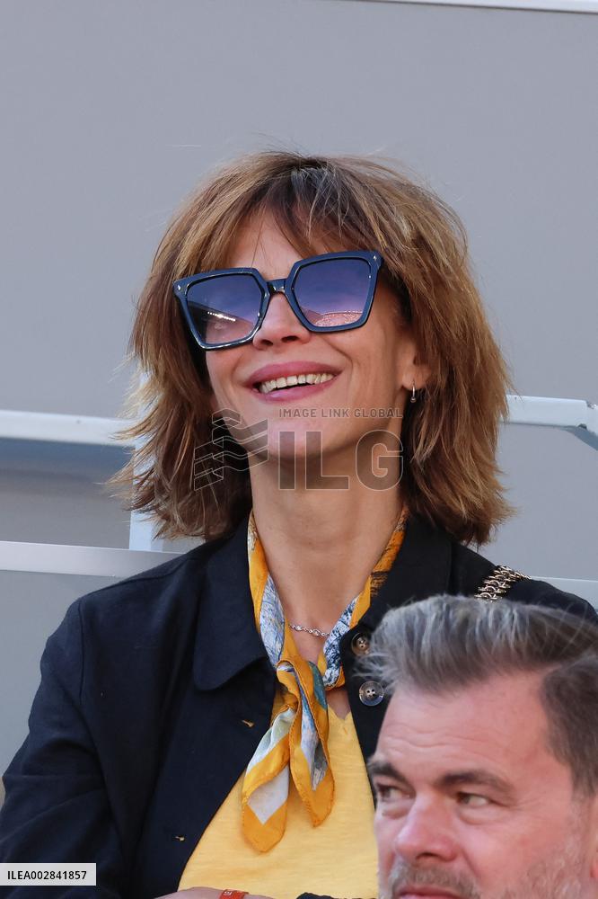 Celebrities During men's Final The 2024 French Open - Village Day Fiftheeen NB