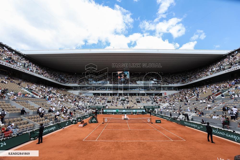 Celebrities During men's Final The 2024 French Open - Village Day Fiftheeen NB