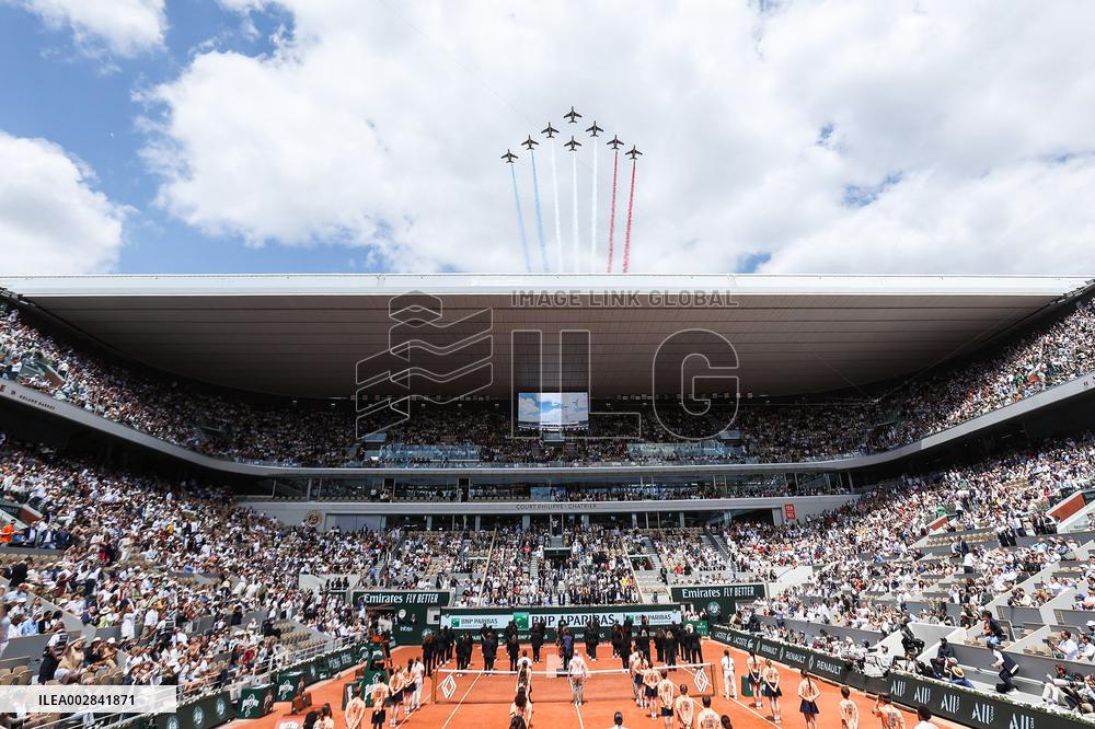 Celebrities During men's Final The 2024 French Open - Village Day Fiftheeen NB