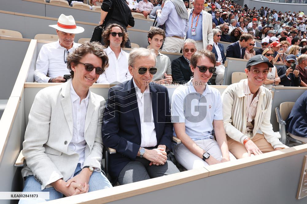 Celebrities During men's Final The 2024 French Open - Village Day Fiftheeen NB
