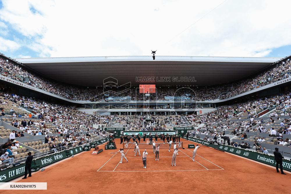 Celebrities During men's Final The 2024 French Open - Village Day Fiftheeen NB