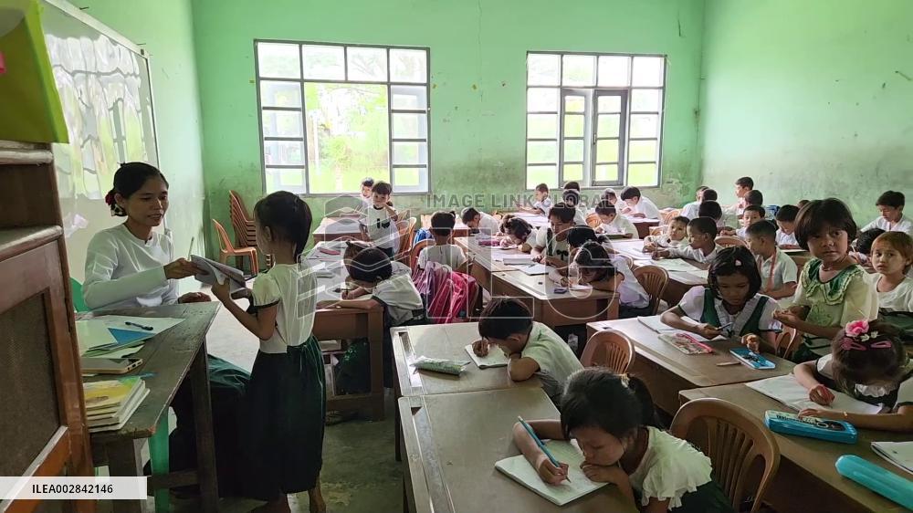 Chinese foundation donates free meals to primary school students in Myanmar