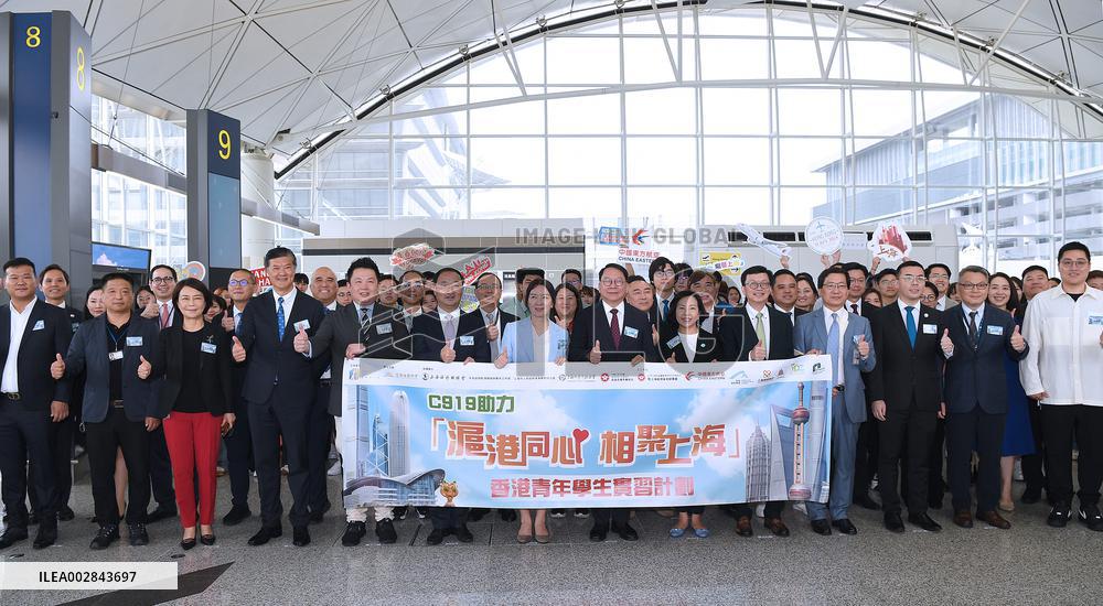 CHINA-SHANGHAI-HONG KONG-C919 FLIGHT