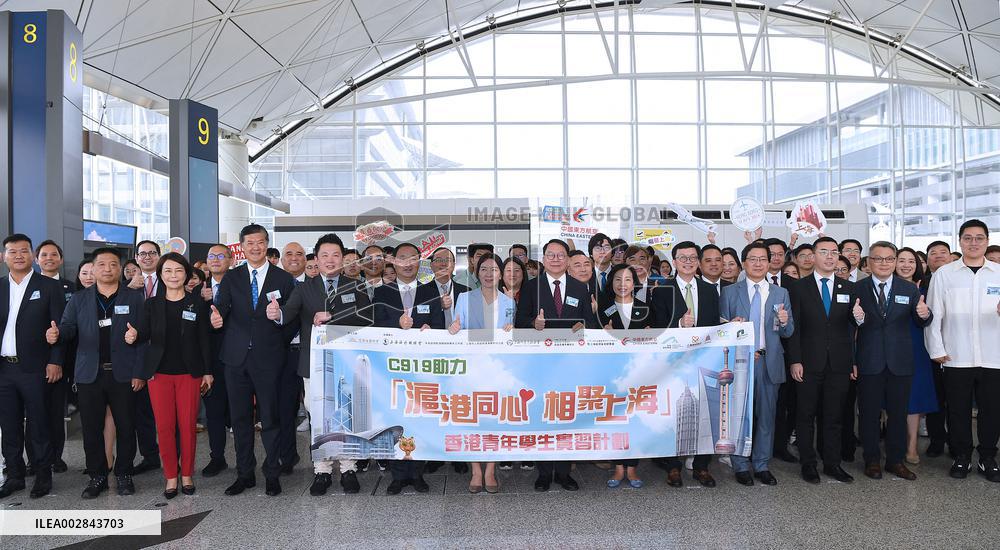 CHINA-SHANGHAI-HONG KONG-C919 FLIGHT