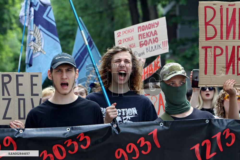 Dont Be Silent! Captivity Kills! rally in Dnipro