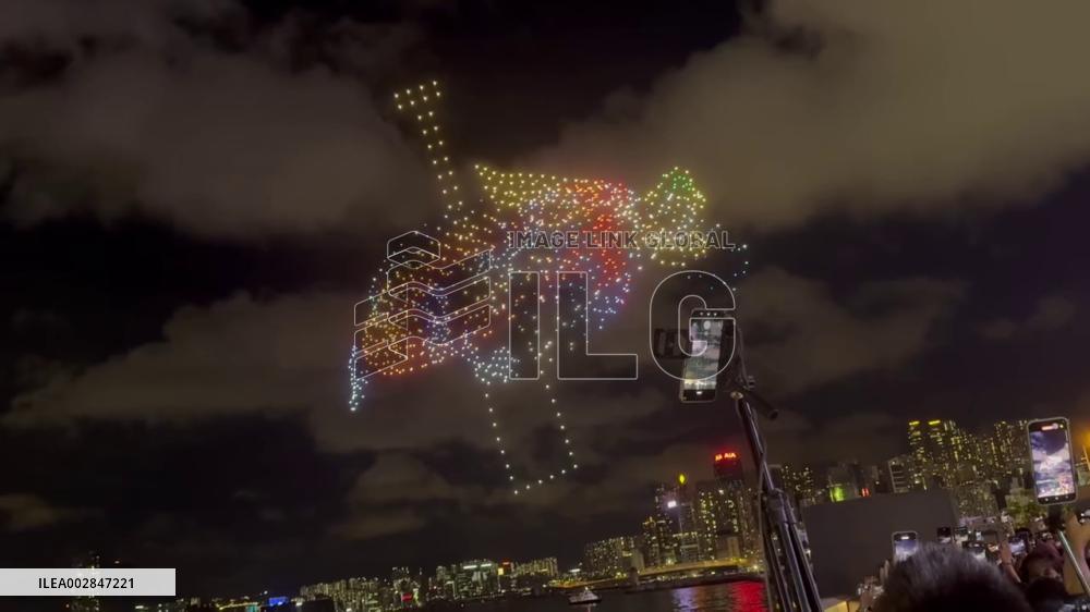 Hong Kong: Dragon Boat Festival 2024 Drone Show 5
