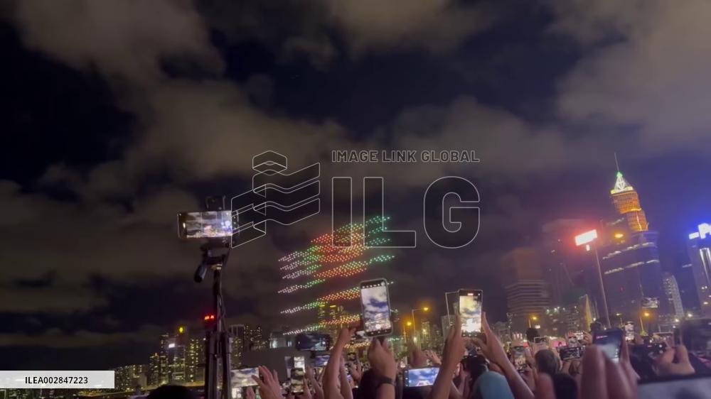 Hong Kong: Dragon Boat Festival 2024 Drone Show 3