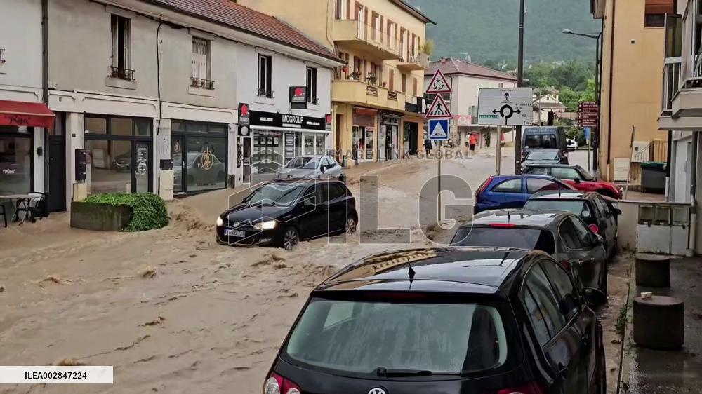 France: Violent Storm Causes Major Flooding And Mudslides In Parts Of Haute-Savoie 2