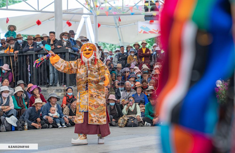 (InXizang)CHINA-XIZANG-TIBETAN OPERA-PERFORMANCE (CN)