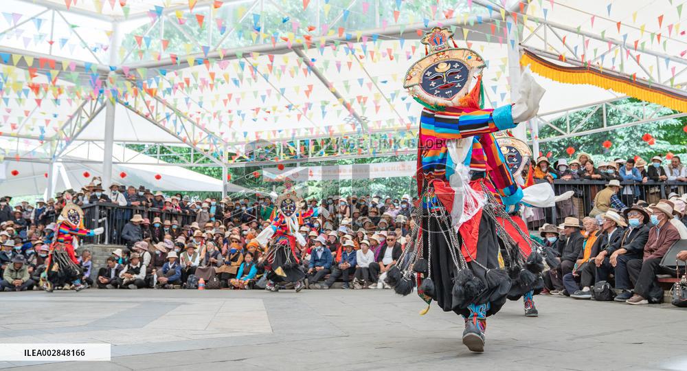 (InXizang)CHINA-XIZANG-TIBETAN OPERA-PERFORMANCE (CN)