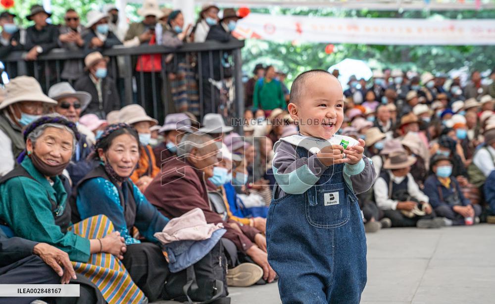 (InXizang)CHINA-XIZANG-TIBETAN OPERA-PERFORMANCE (CN)