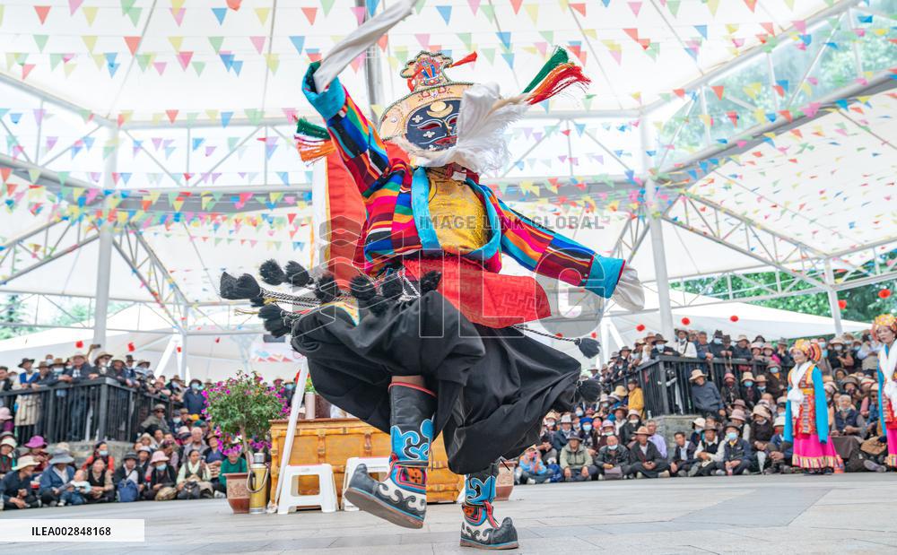 (InXizang)CHINA-XIZANG-TIBETAN OPERA-PERFORMANCE (CN)