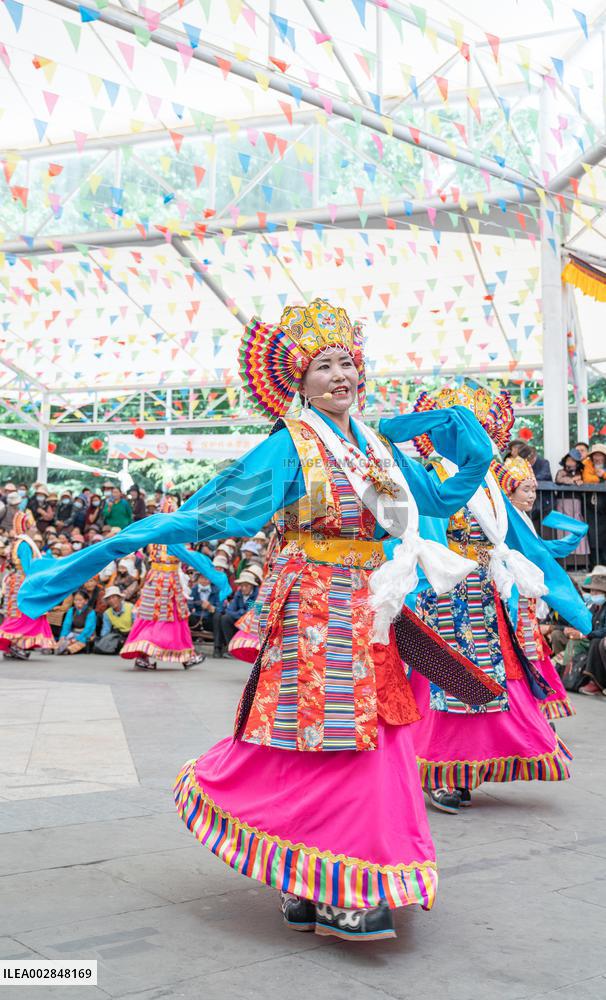 (InXizang)CHINA-XIZANG-TIBETAN OPERA-PERFORMANCE (CN)