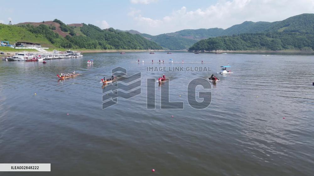 12th Chinese University Dragon Boat Championship held in China's Jilin