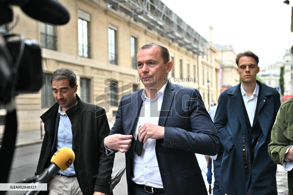 Exclusive - Olivier Dussopt Around The National Assembly - Paris