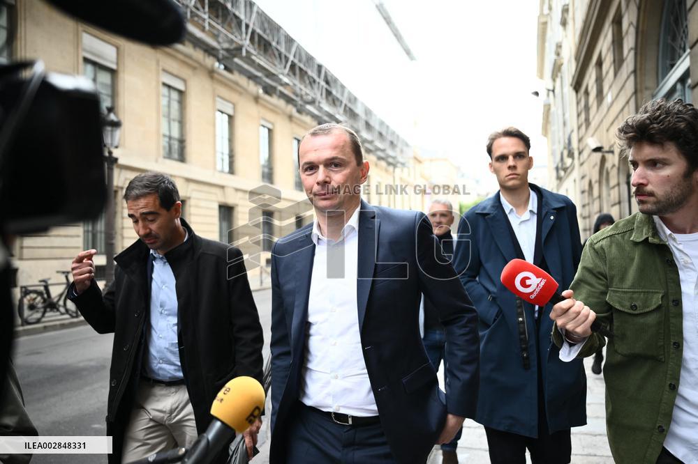 Exclusive - Olivier Dussopt Around The National Assembly - Paris