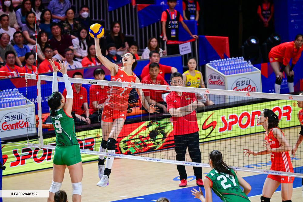 (SP)CHINA-HONG KONG-VOLLEYBALL-WOMEN'S NATIONS LEAGUE 2024-BULGARIA VS CHINA (CN)
