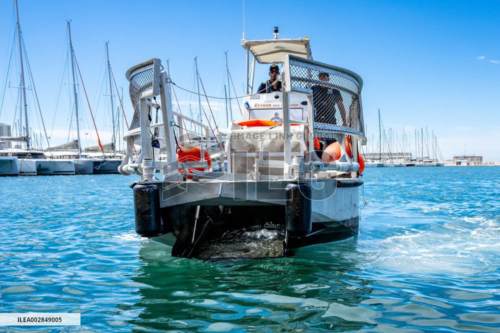 Military Divers Remove Waste From The Port - Toulon