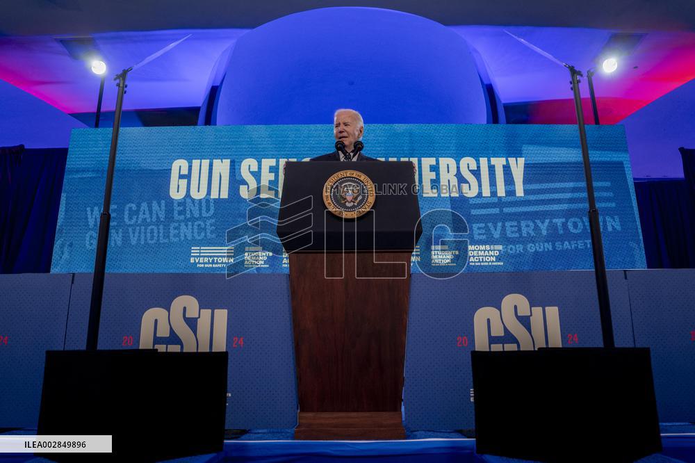 President Biden delivers remarks at "Gun Sense University" conference at the Hilton