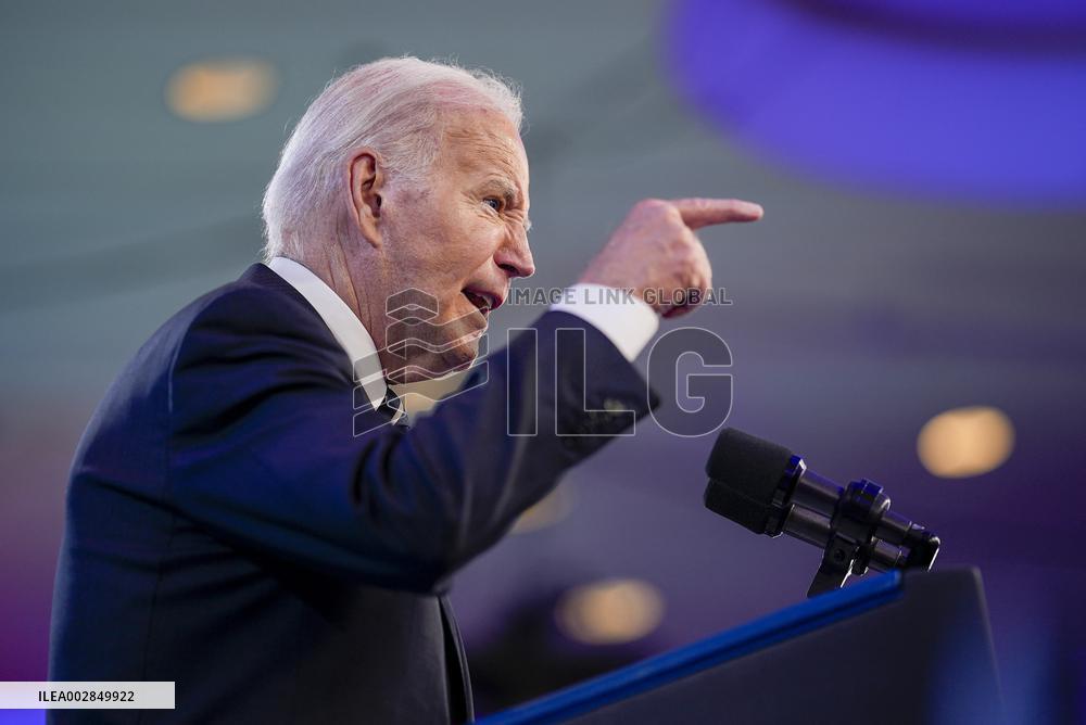 President Biden delivers remarks at "Gun Sense University" conference at the Hilton