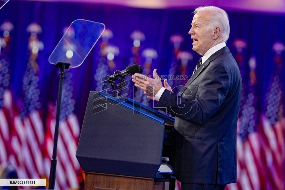 President Biden delivers remarks at "Gun Sense University" conference at the Hilton
