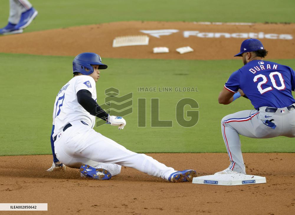 Baseball: Rangers vs. Dodgers