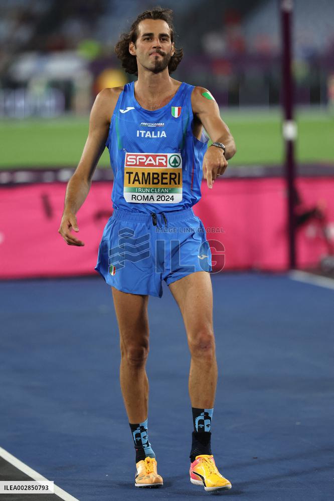 Gianmarco Tamberi Wins Gold Medal During High Jump Men Final - Rome