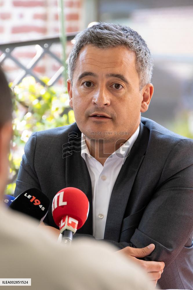 Gerald Darmanin Announces His Candidature For Legislative Elections - Halluin
