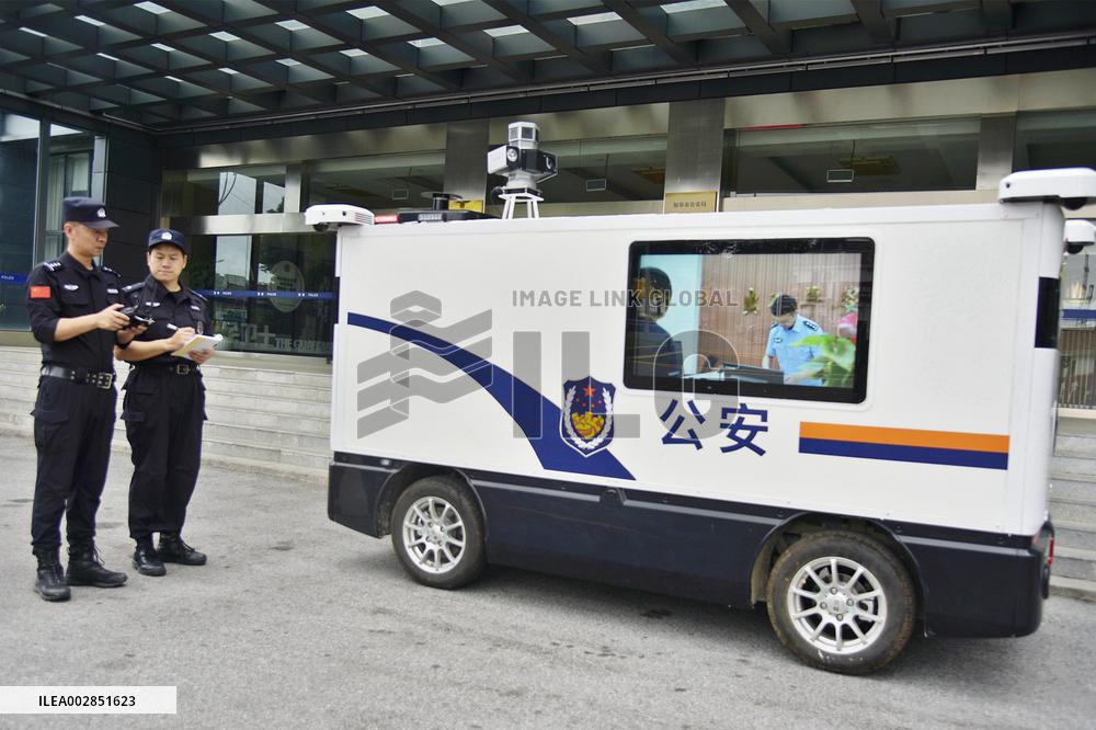 Police Driverless Patrol Car