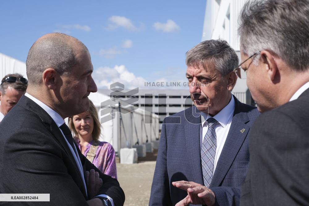 Inauguration Of Safran Maintenance Workshop Dedicated To LEAP Engine - Brussels