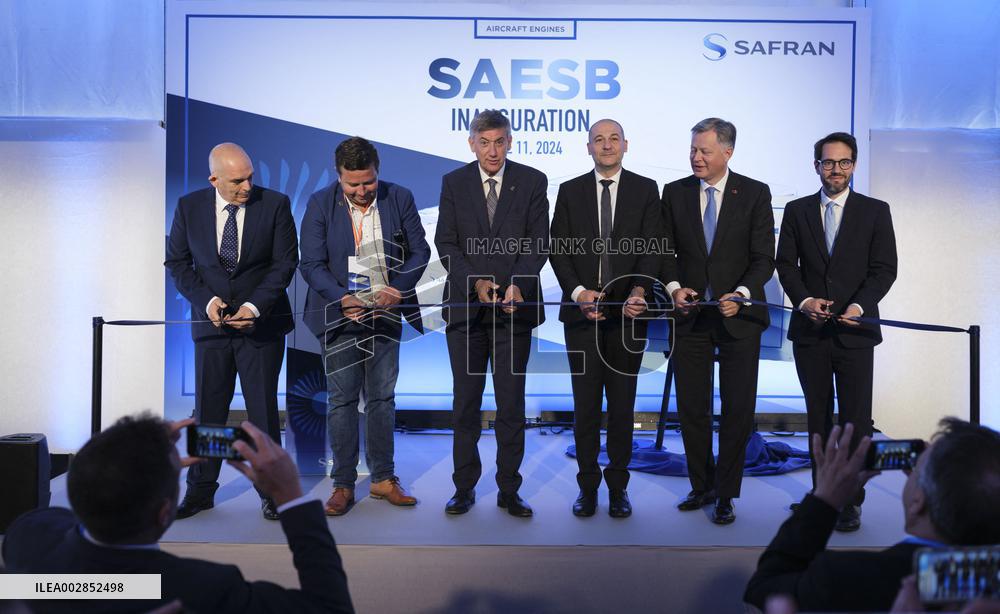 Inauguration Of Safran Maintenance Workshop Dedicated To LEAP Engine - Brussels
