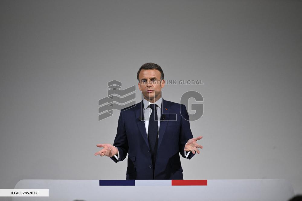 President Macron Press Conference - Paris
