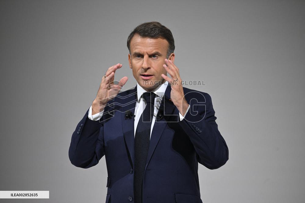 President Macron Press Conference - Paris
