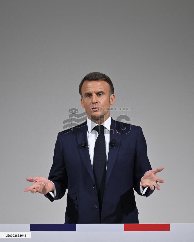 President Macron Press Conference - Paris