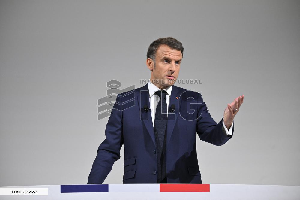President Macron Press Conference - Paris