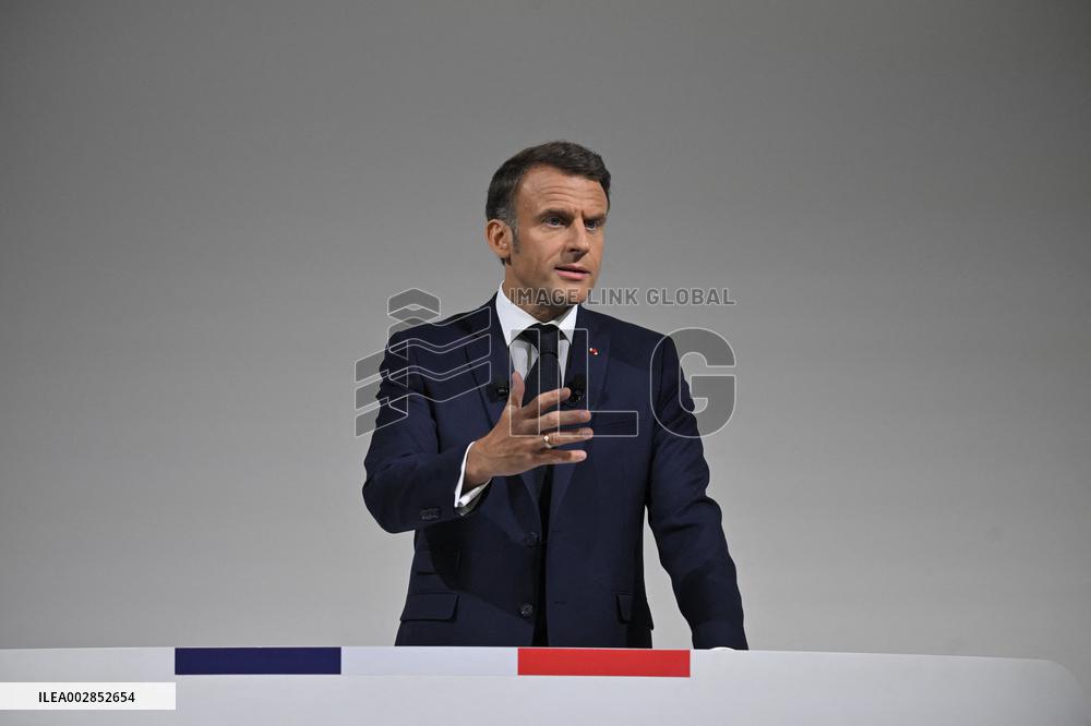 President Macron Press Conference - Paris